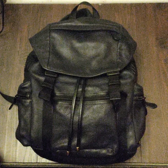 Coach | Bags | Coach Black Leather Unisex Backpack F7976